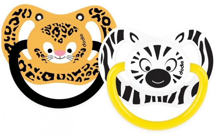 Dodie Jungle Duo 2 Orthodontic Silicon Soothers 6 Months and + N°P67
