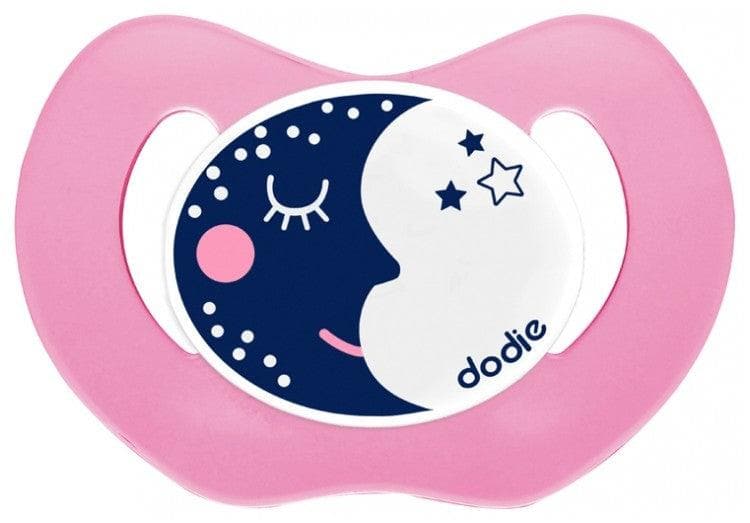 Dodie Physiological Night Silicone Soother 6 Months and + N°P40 Model: Pink Moon