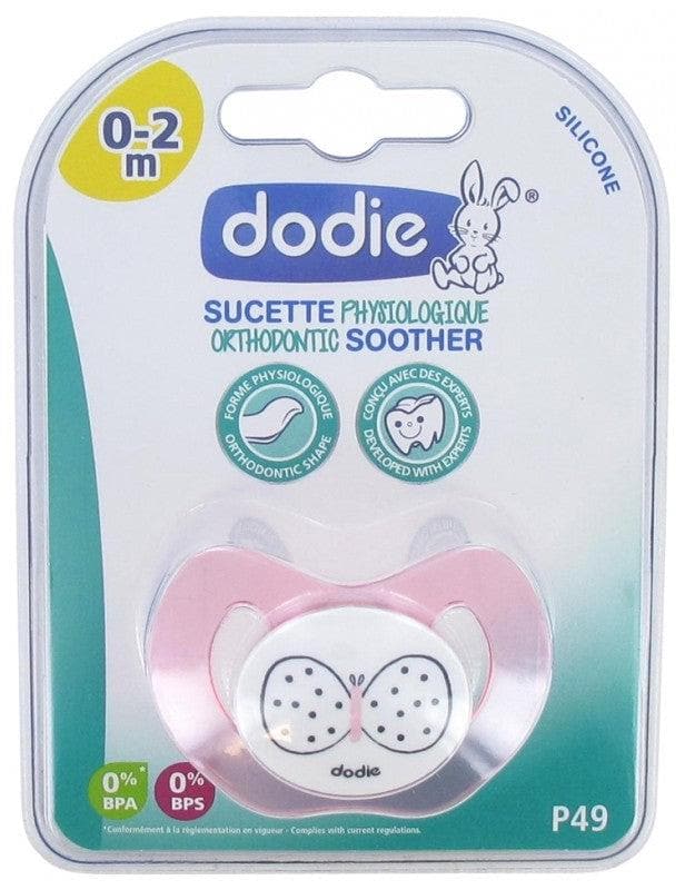 Dodie Silicone Orthodontic Soother 0-2 Months N°P49 Model: Butterfly