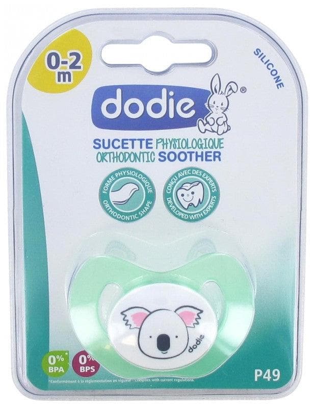 Dodie Silicone Orthodontic Soother 0-2 Months N°P49 Model: Dog