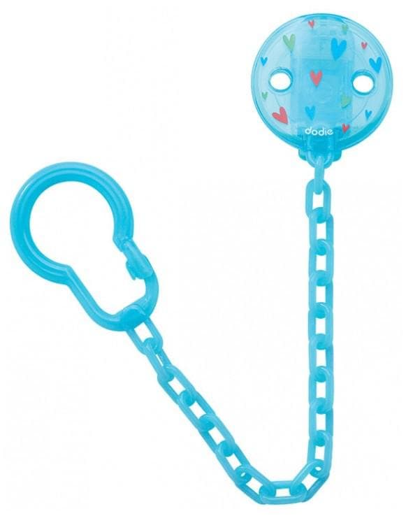 Dodie - Soother Chain - Colour: Blue