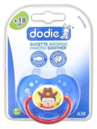 Dodie Symmetric Soother Silicone 18 Months and + N°A38 Model: Cowboy