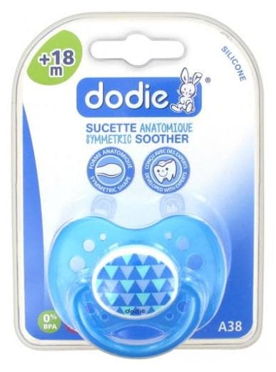 Dodie Symmetric Soother Silicone 18 Months and + N°A38 Model: Triangle