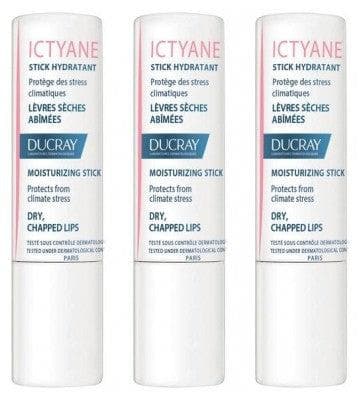 Ducray - Ictyane Lip Stick 3 x 3g