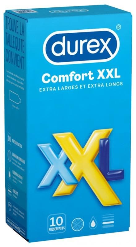 Durex Comfort XXL Extra Wide and Extra Long 10 Condoms