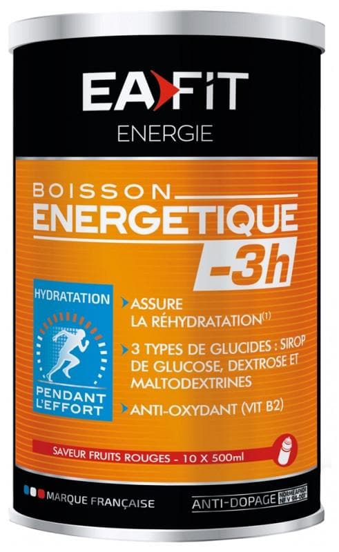 Eafit Energy Energetic Drink -3h 500g Flavour: Red Fruits