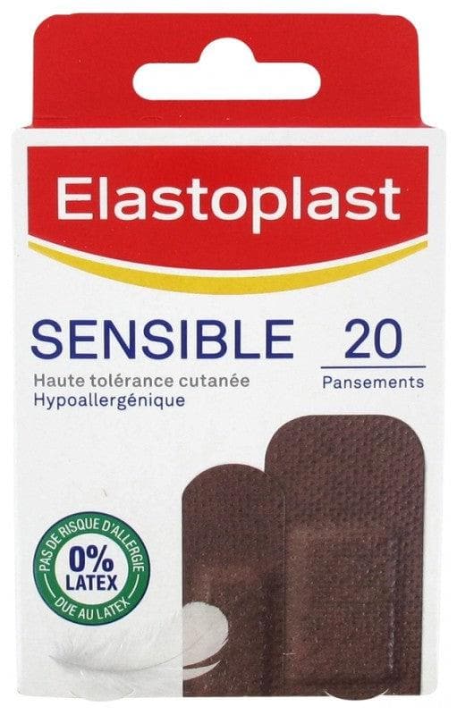 Elastoplast - Sensitive Strip 20 Strips - Colour: Brown