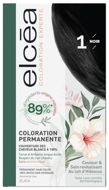 Elcéa Permanent Expert Hair Color Hair Colour: 1 Black