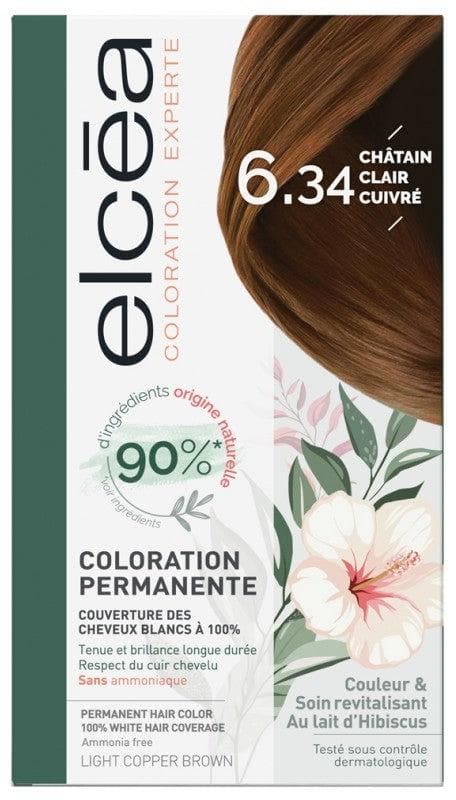 Elcéa Permanent Expert Hair Color Hair Colour: 6.34 Coppery Light Brown