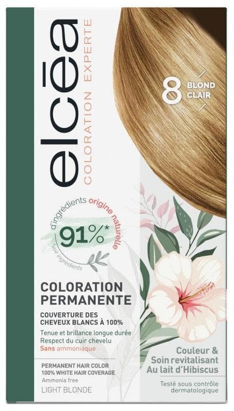 Elcéa Permanent Expert Hair Color Hair Colour: 8 Light Blonde