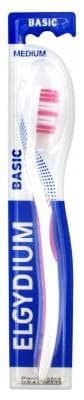 Elgydium - Basic Medium Toothbrush - Colour: Pink