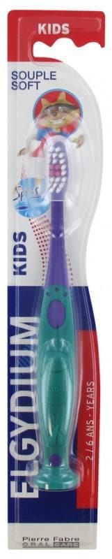 Elgydium Kids Toothbrush 2/6 Years Colour: Purple and Green
