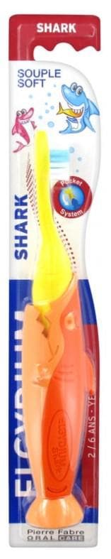 Elgydium Shark 2-6 Years Old Toothbrush Soft Colour: Orange and Yellow 1