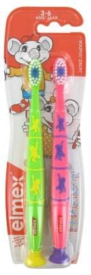 Elmex - 2 Soft Toothbrushes 3-6 Years Old