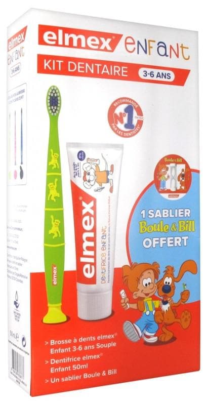 Elmex Children's Dental Kit 3-6 Years Old Colour: Blue
