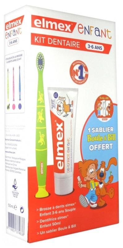 Elmex Children's Dental Kit 3-6 Years Old Colour: Green
