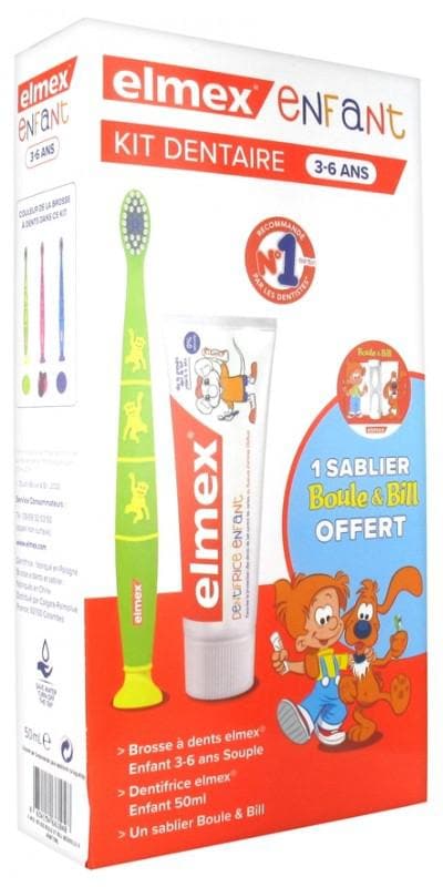 Elmex Children's Dental Kit 3-6 Years Old Colour: Pink