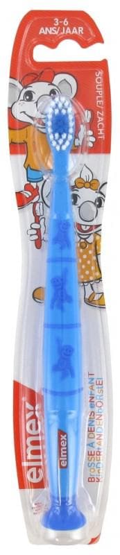 Elmex Soft Toothbrush Children Aged 3-6 Colour: Blue