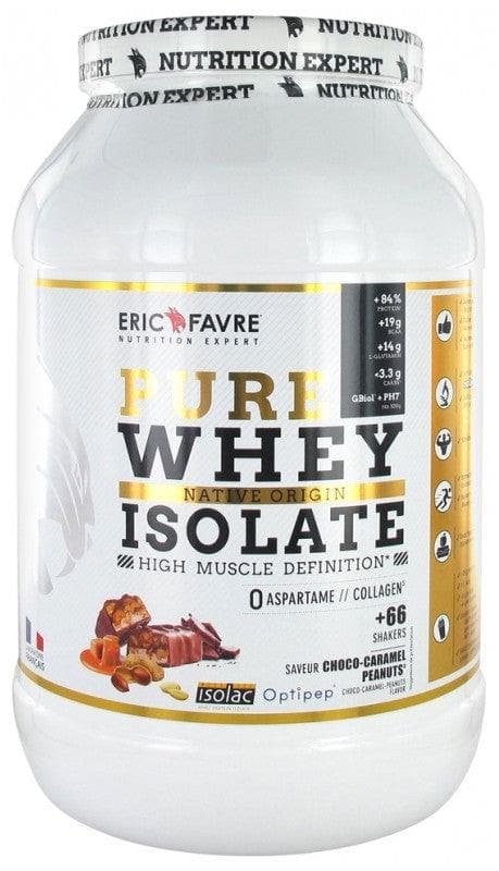 Eric Favre Pure Whey Native Origin Isolate 2kg Flavour: Chocolate-Caramel-Peanuts
