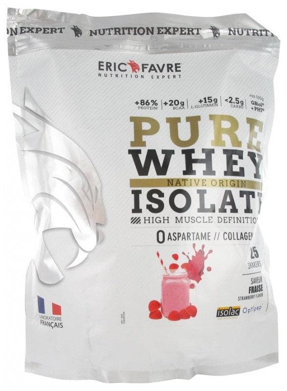 Eric Favre Pure Whey Native Origin Isolate 750g Flavour: Strawberry