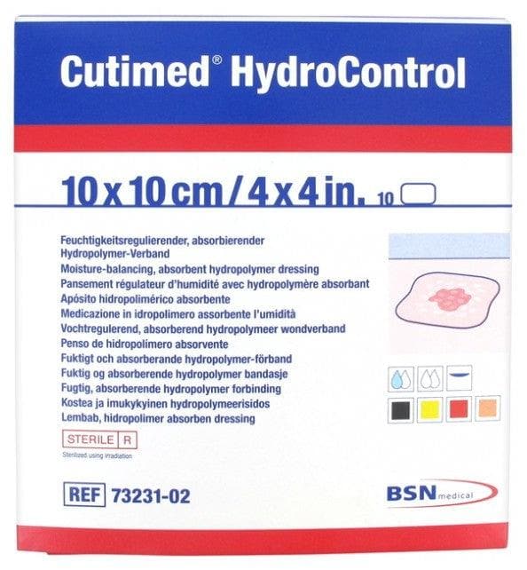 Essity Cutimed HydroControl 10 Moisture Regulating Dressings With Hydropolymer Absorbent 10cm x 10cm