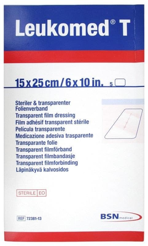 Essity Leukomed T 5 Sterile Transparent Adhesive Films 15 x 25cm
