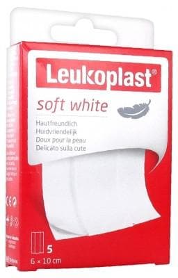 Essity - Leukoplast Soft White 5 Dressings 6 x 10cm