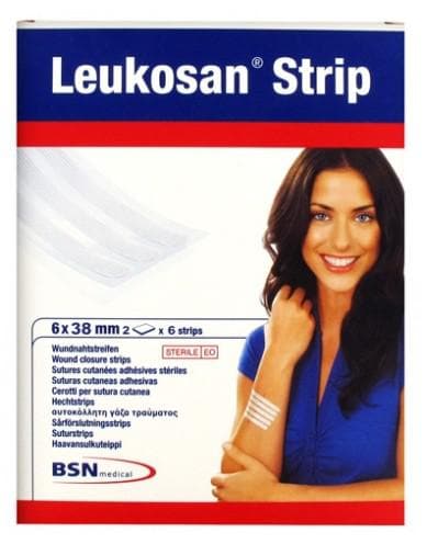 Essity Leukosan Strip Wound Closure Strips 2 x 6 Strips 6 x 30mm