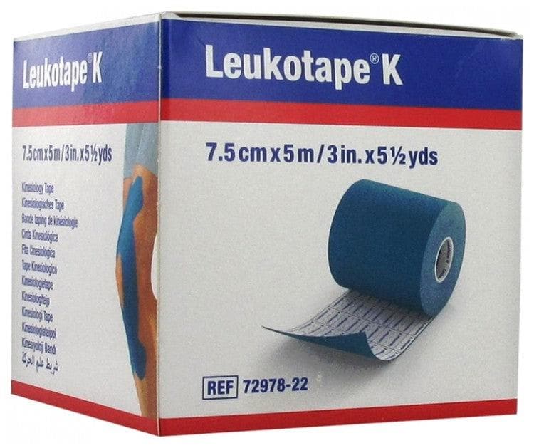 Essity Leukotape K Elastic Adhesive Tape 7.5cm x 5m Colour: Blue