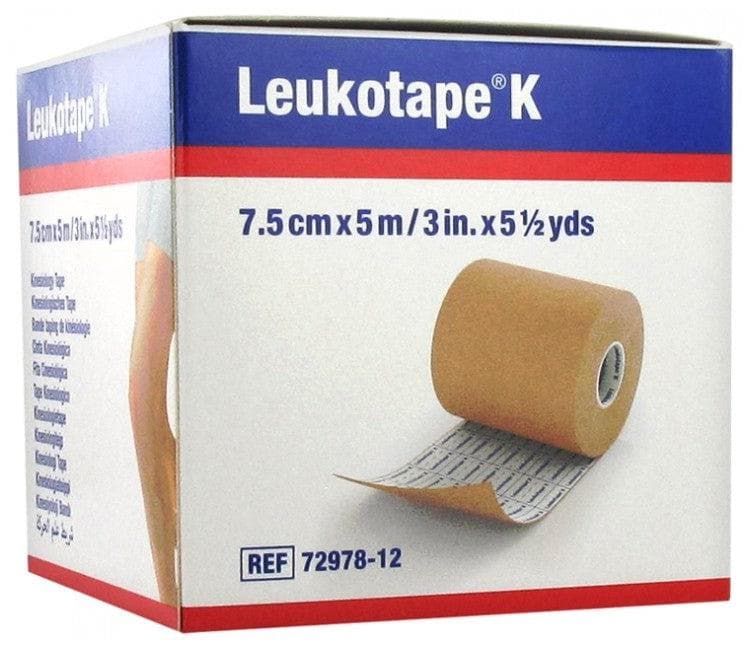 Essity Leukotape K Elastic Adhesive Tape 7.5cm x 5m Colour: Flesh