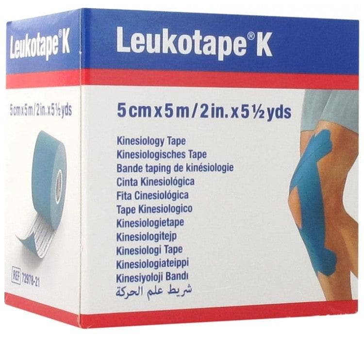 Essity Leukotape K Taping Kinesiology Tape 5cm x 5m Colour: Blue 1