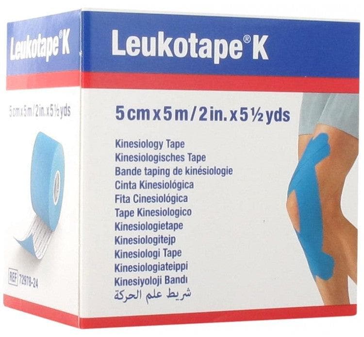 Essity Leukotape K Taping Kinesiology Tape 5cm x 5m Colour: Blue 2