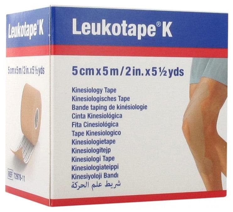 Essity Leukotape K Taping Kinesiology Tape 5cm x 5m Colour: Flesh