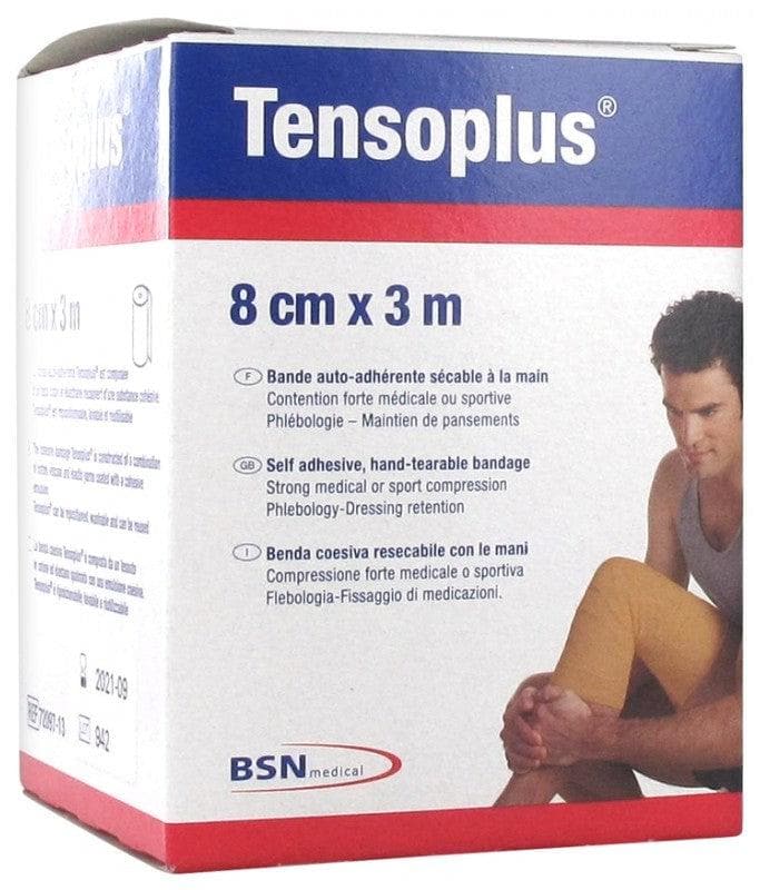 Essity Tensoplus Self-Adhesive Hand-Tearable Bandage 8cm x 3m Colour: Flesh