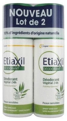 Etiaxil - 24H Plant Deodorant Spray Batch of 2 x 100 ml