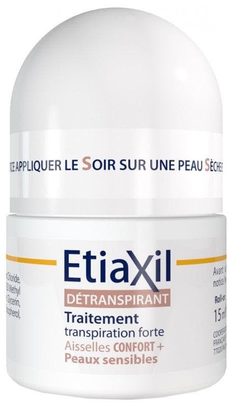 Etiaxil Confort+ Unperspirant Roll-On Treatment for Armpits Sensitive Skins 15ml