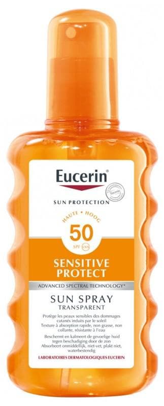 Eucerin Sun Protection Sensitive Protect Transparent Sun Spray SPF50 200ml