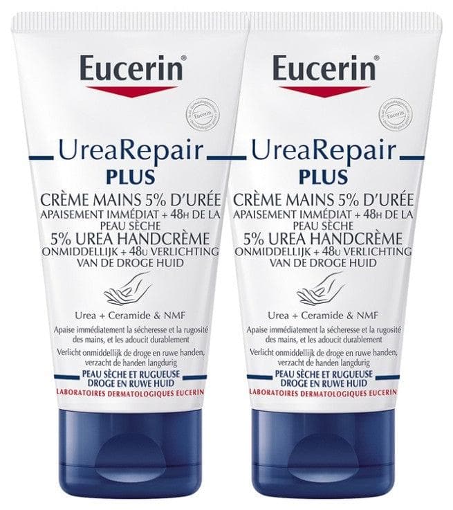 Eucerin UreaRepair PLUS 5% Urea Hand Cream 2 x 75ml