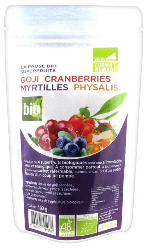 Exopharm Organic Goji Cranberries Blueberries Physalis 100g