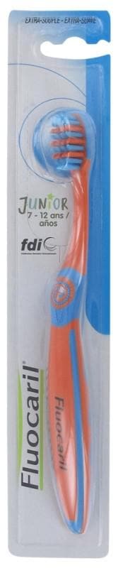 Fluocaril Junior Toothbrush 7-12 Years Extra-Flexible Colour: Orange and Blue