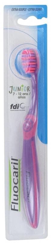 Fluocaril Junior Toothbrush 7-12 Years Extra-Flexible Colour: Purple and Pink