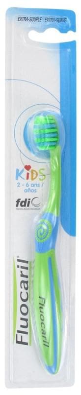 Fluocaril Kids Toothbrush 2-6 Years Extra-Supple Colour: Green and Blue