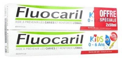 Fluocaril - Kids Toothpaste 0-6 Years 2 x 50ml