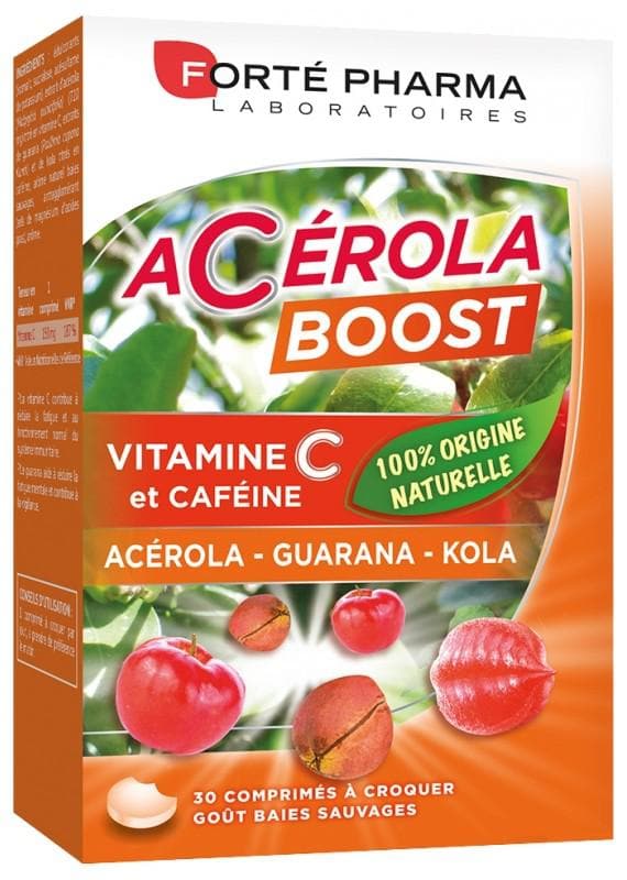 Forté Pharma Acérola Boost 30 Tablets To Crunch