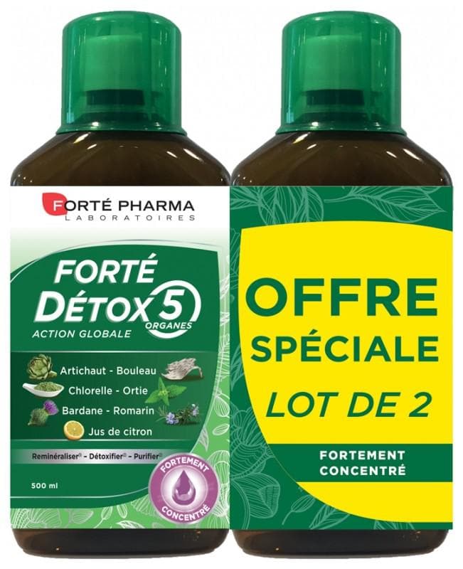 Forté Pharma Forté Detox 5 Organs 2 x 500ml