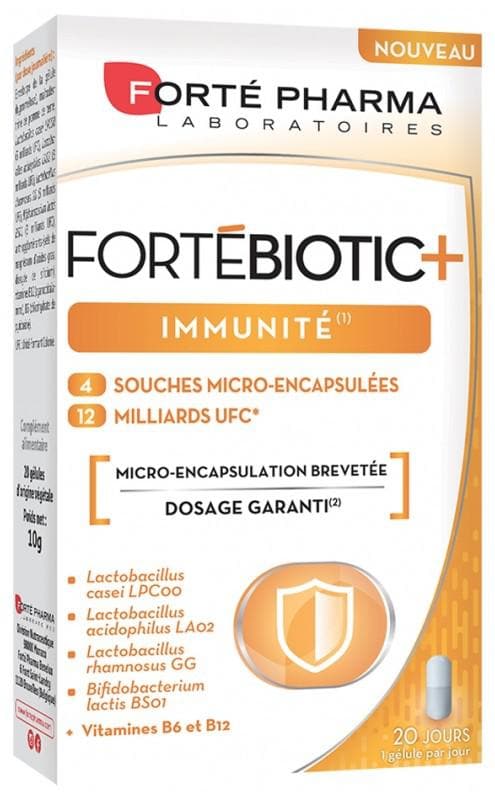 Forté Pharma FortéBiotic+ Immunity 20 Capsules