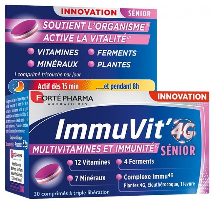 Forté Pharma ImmuVit' 4G Senior 30 Tablets