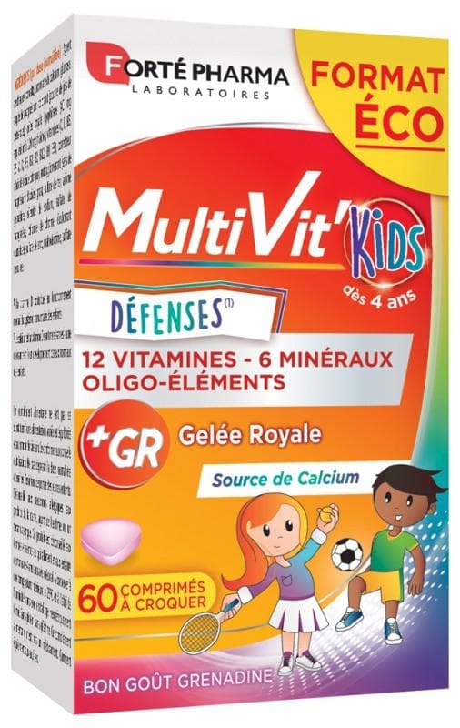 Forté Pharma MultiVit' Kids Defences 60 Chewable Tablets