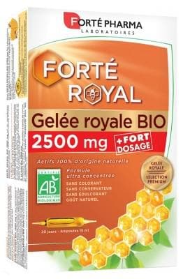 Forté Pharma - Royal Jelly 2500mg Organic 20 Phials