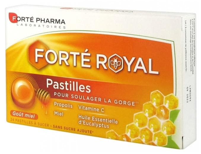 Forté Pharma Royal Lozenges Honey Flavor 24 Lozenges to Suck